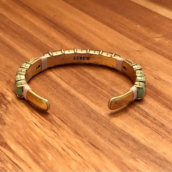 J.Crew | Blue and Green Cuff Bracelet | 2.5” Diameter - Picture 4 of 4